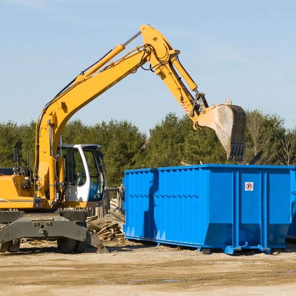 are there any restrictions on where a residential dumpster can be placed in Tiki Island